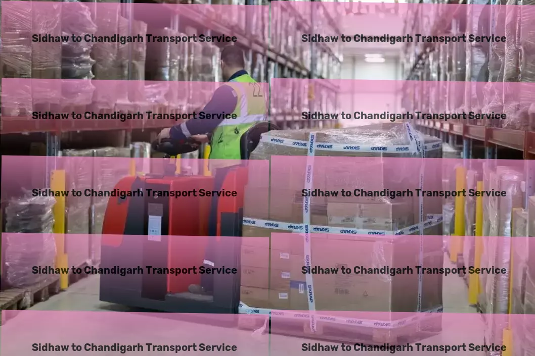 Sidhaw to Chandigarh Transport Industrial goods transport solutions